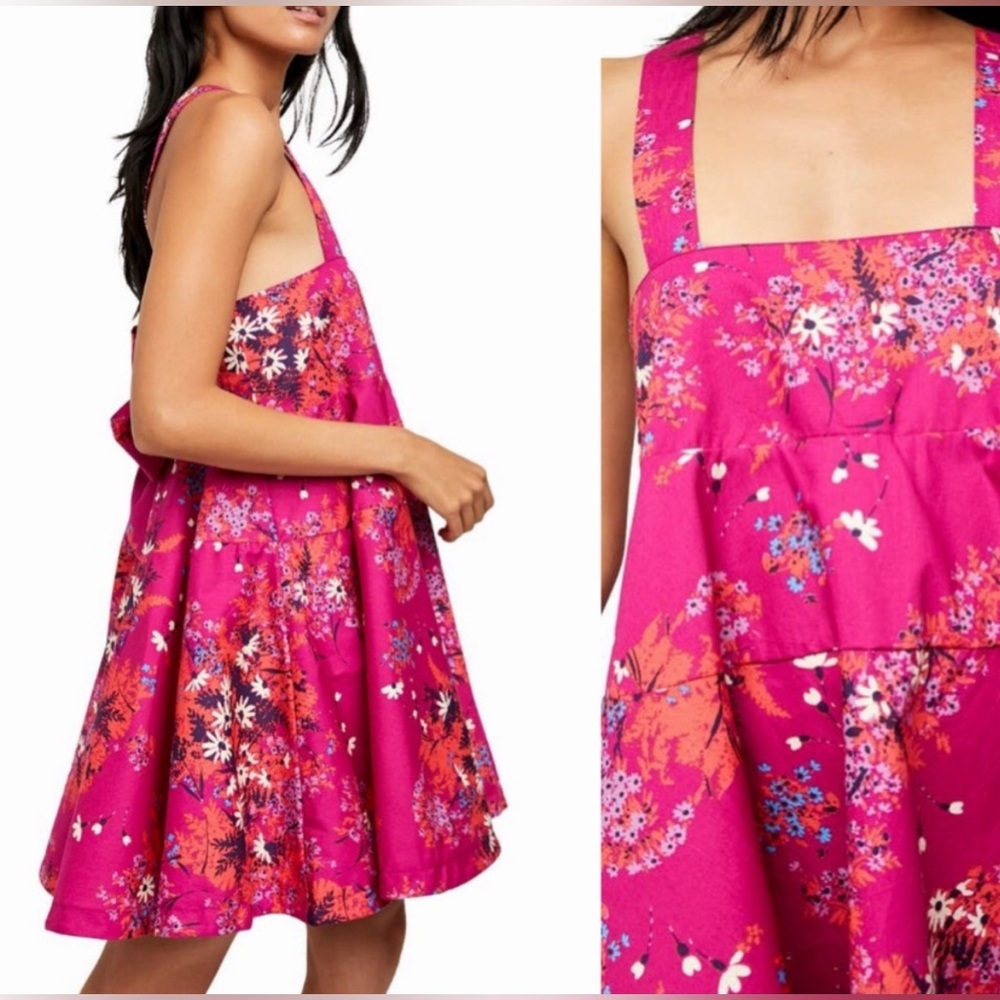 FREE PEOPLE Let The Sun Shine In Floral Dress